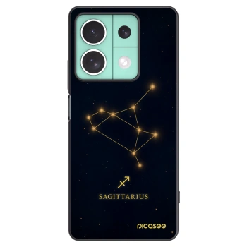 Picasee Xiaomi Redmi Note 13 5G Hülle - Schwarzes Silikon - SAGITTARIUS