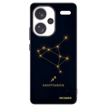 Picasee Xiaomi Redmi Note 13 Pro+ 5G Hülle - Schwarzes Silikon - SAGITTARIUS
