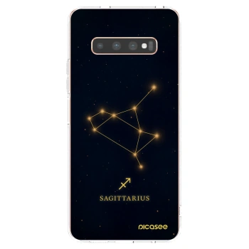 Picasee Samsung Galaxy S10 Plus G975 Hülle - Transparentes Silikon - SAGITTARIUS