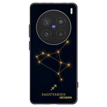 Picasee Vivo X200 Pro Hülle - Schwarzes Silikon - SAGITTARIUS