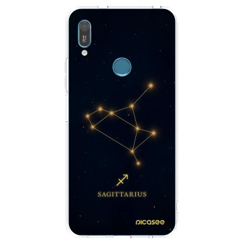 Picasee Huawei Y6 2019 Hülle - Transparentes Silikon - SAGITTARIUS