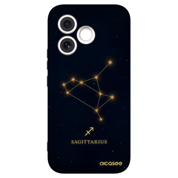 Picasee Honor 600 Lite Hülle - Schwarzes Silikon - SAGITTARIUS