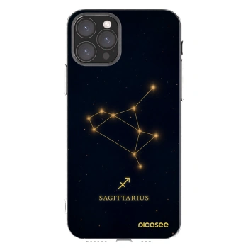 Picasee Apple iPhone 11 Pro Hülle - Transparentes Silikon - SAGITTARIUS