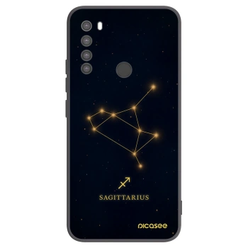 Picasee Xiaomi Redmi Note 8 Hülle - Schwarzes Silikon - SAGITTARIUS