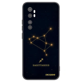 Picasee Xiaomi Mi Note 10 Lite Hülle - Schwarzes Silikon - SAGITTARIUS