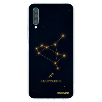 Picasee Samsung Galaxy A30s A307F Hülle - Transparentes Silikon - SAGITTARIUS