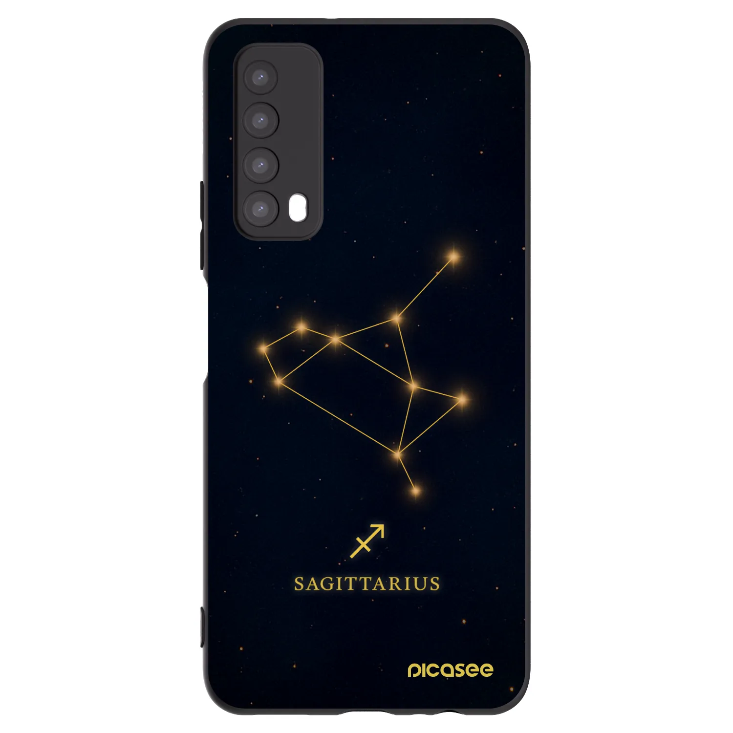 Picasee Huawei P Smart 2021 Hülle - Schwarzes Silikon - SAGITTARIUS
