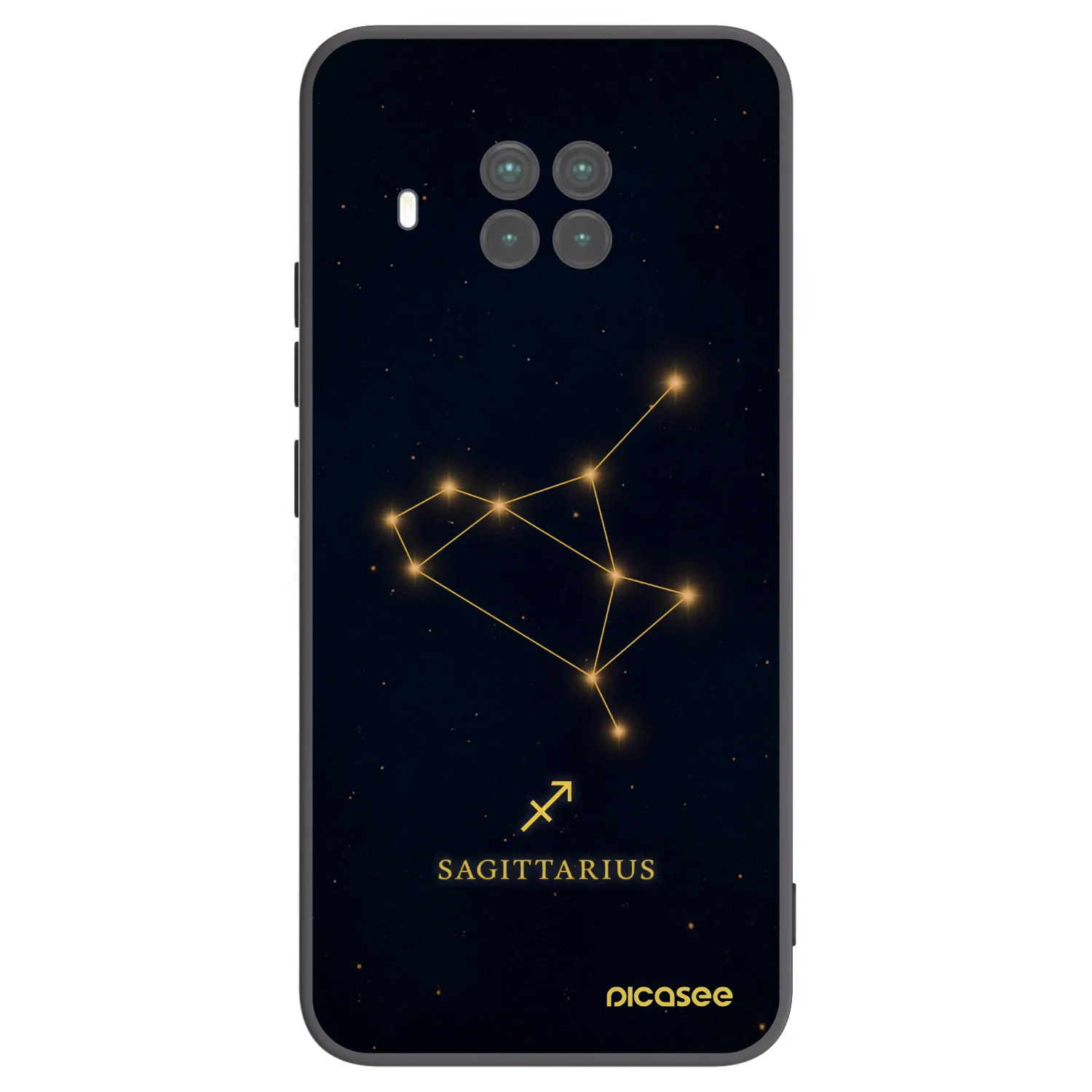 Picasee Xiaomi Mi 10T Lite Hülle - Schwarzes Silikon - SAGITTARIUS