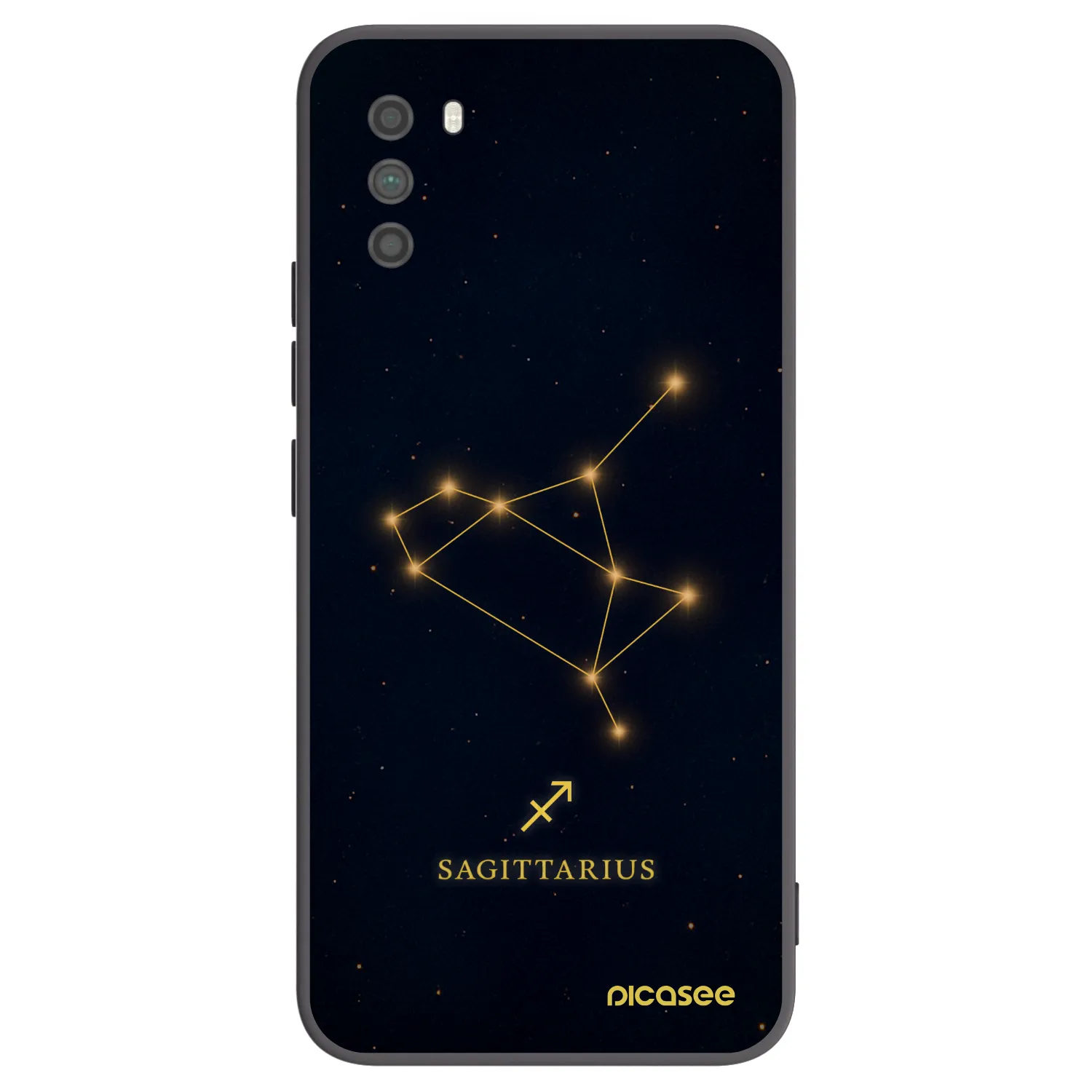 Picasee Xiaomi Poco M3 Hülle - Schwarzes Silikon - SAGITTARIUS