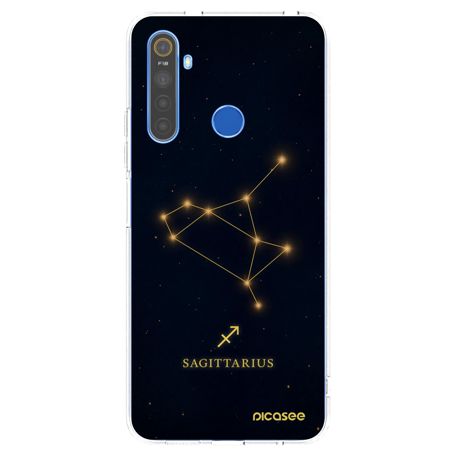 Picasee Realme 5 Hülle - Transparentes Silikon - SAGITTARIUS