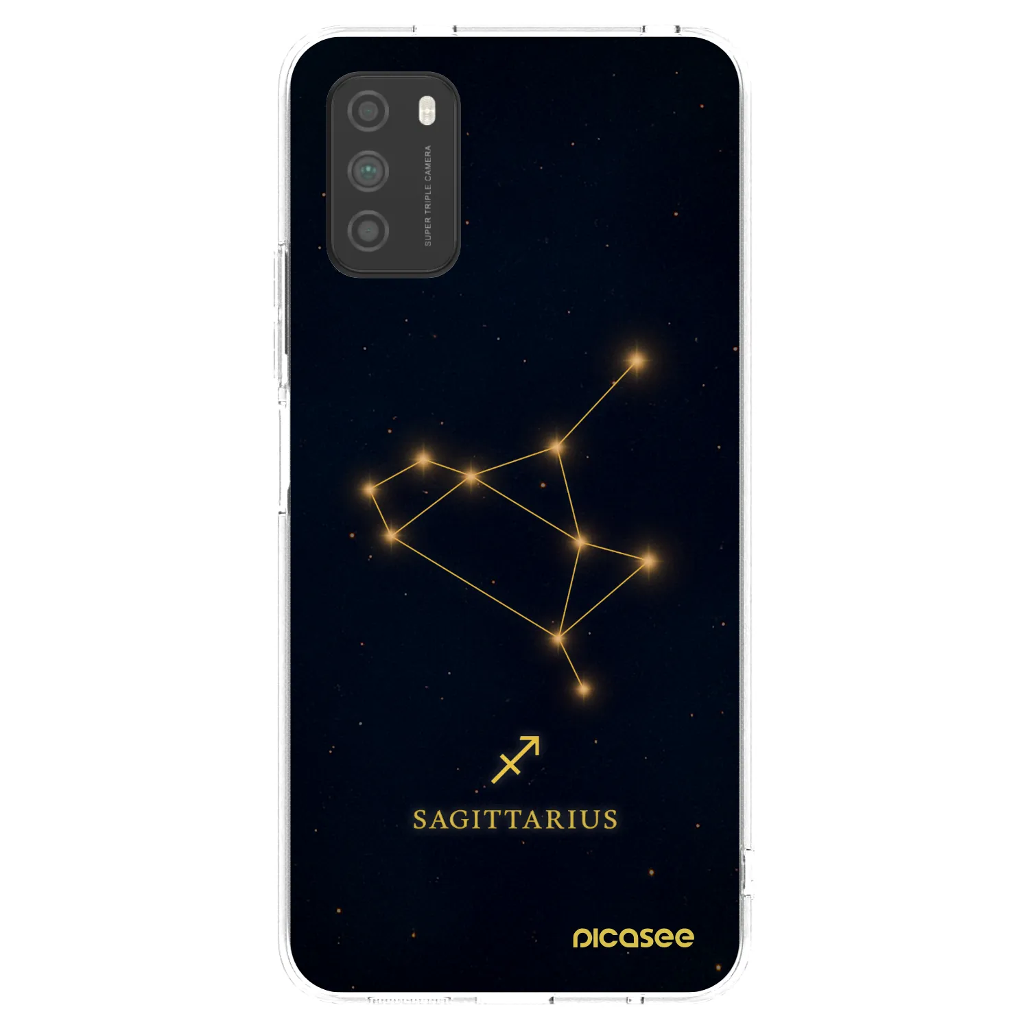 Picasee Xiaomi Poco M3 Hülle - Transparentes Silikon - SAGITTARIUS