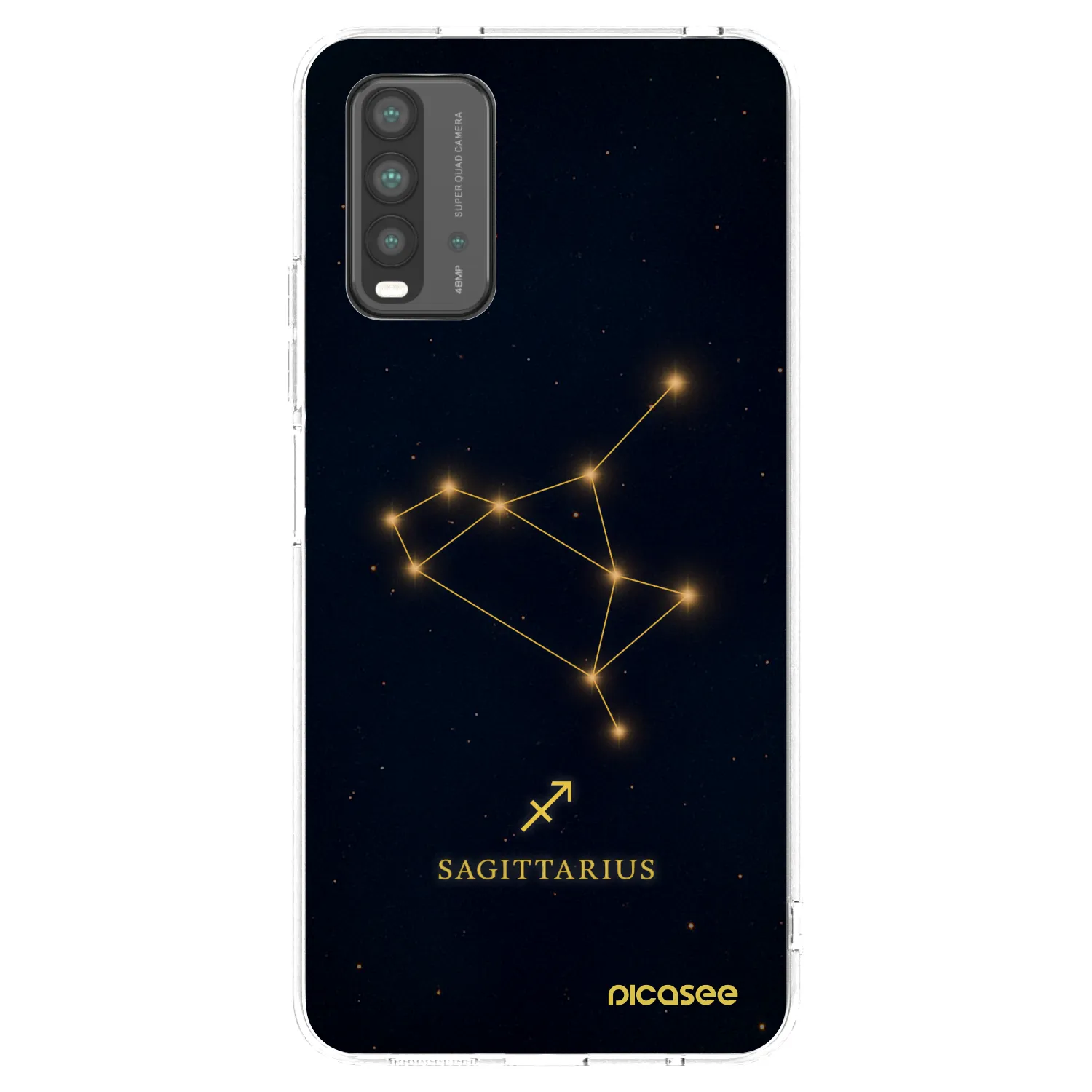 Picasee Xiaomi Redmi 9T Hülle - Transparentes Silikon - SAGITTARIUS