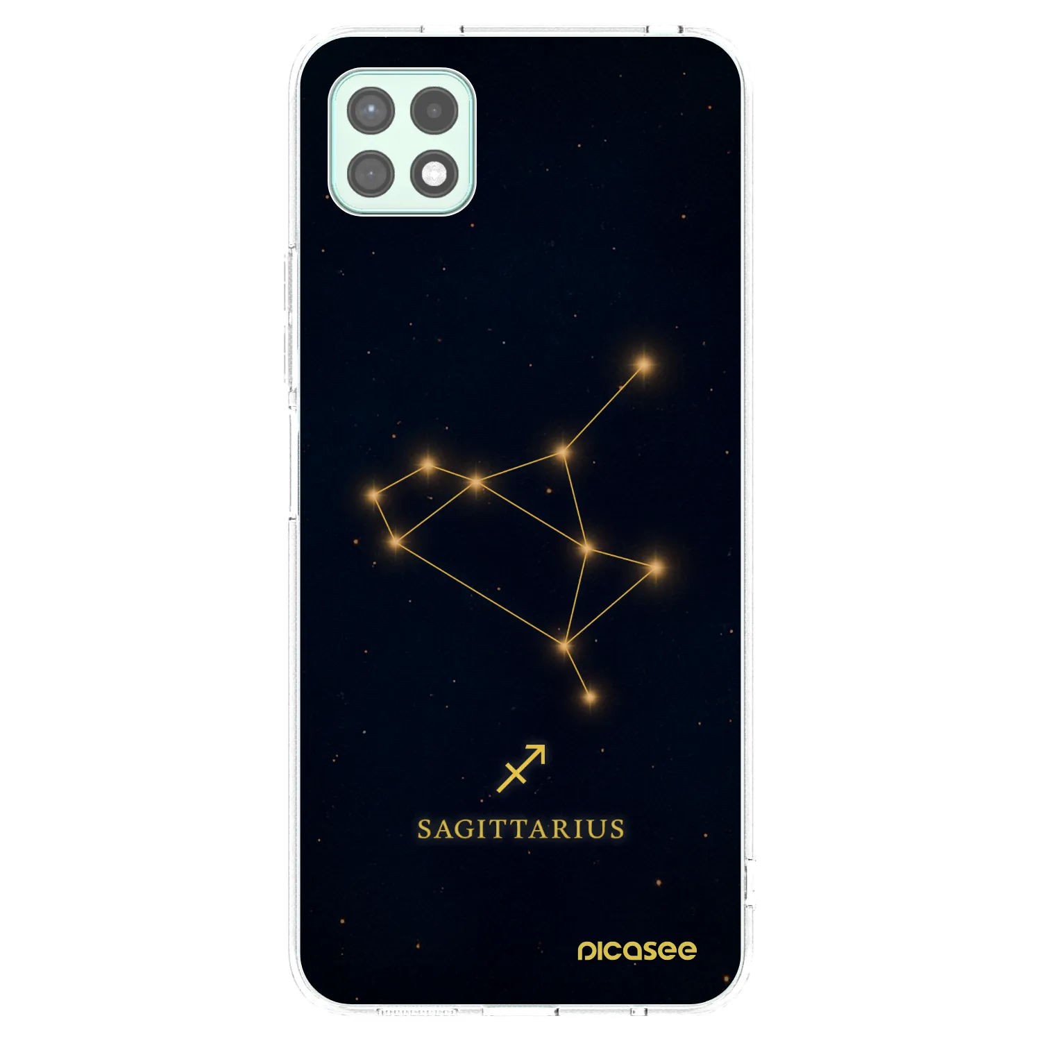 Picasee Samsung Galaxy A22 A226B 5G Hülle - Transparentes Silikon - SAGITTARIUS