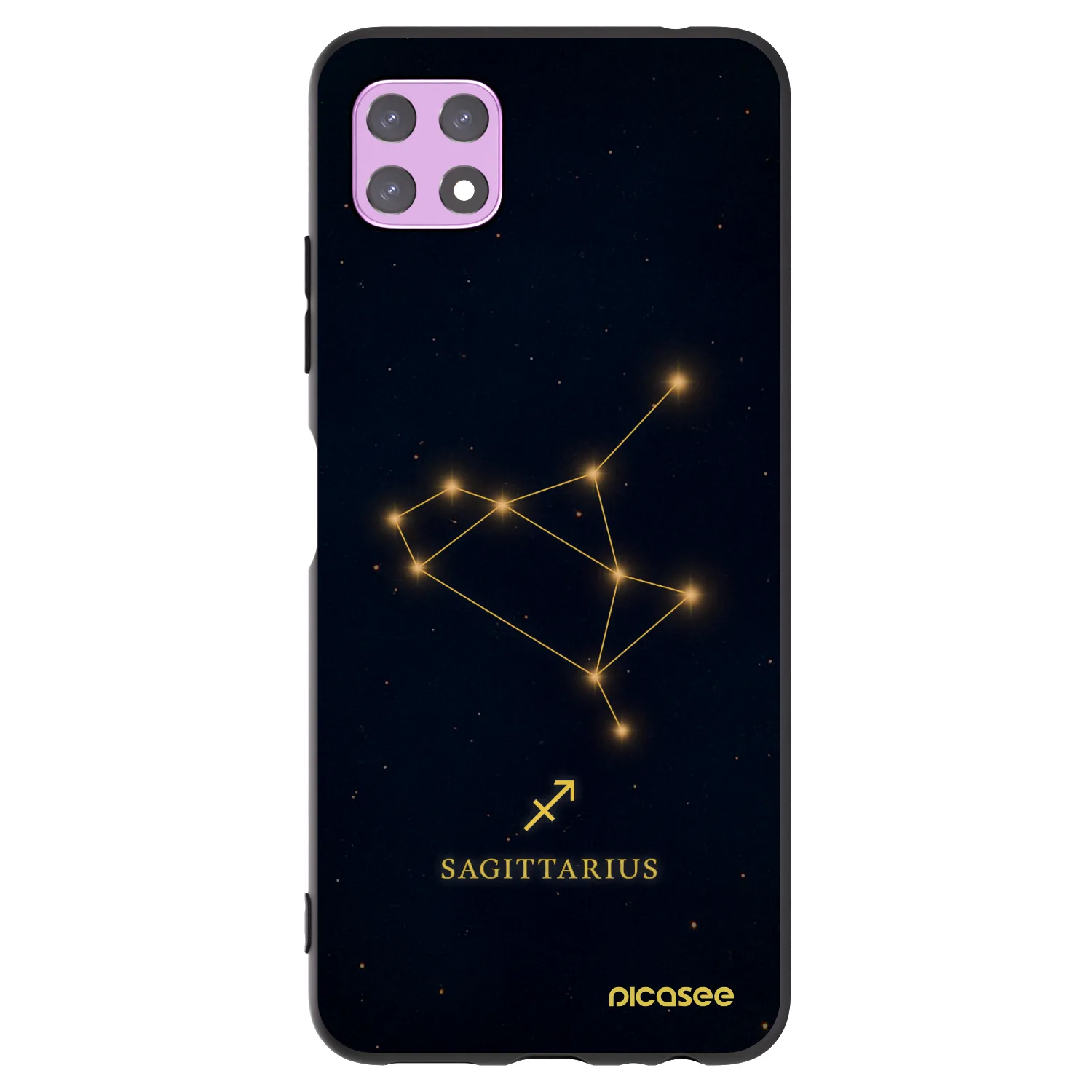 Picasee Samsung Galaxy A22 A226B 5G Hülle - Schwarzes Silikon - SAGITTARIUS