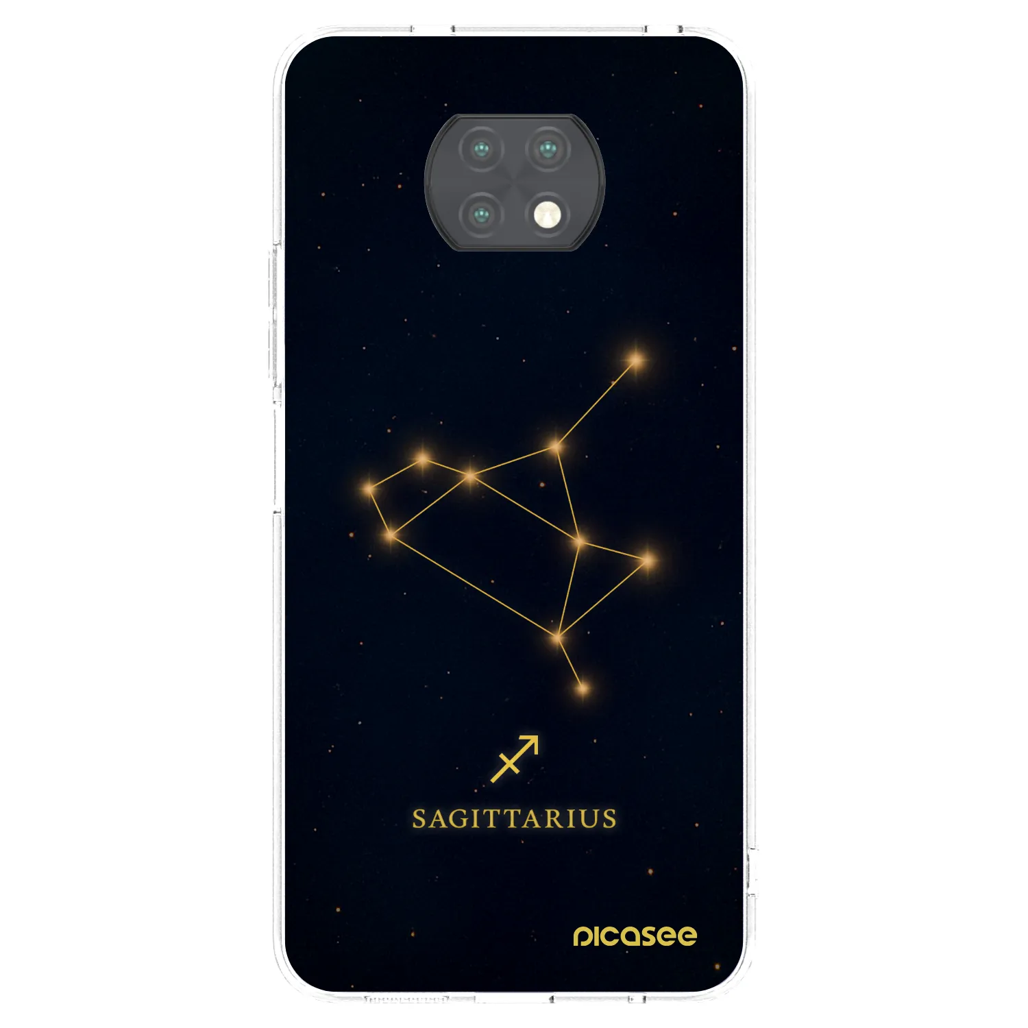 Picasee Xiaomi Redmi Note 9T Hülle - Transparentes Silikon - SAGITTARIUS