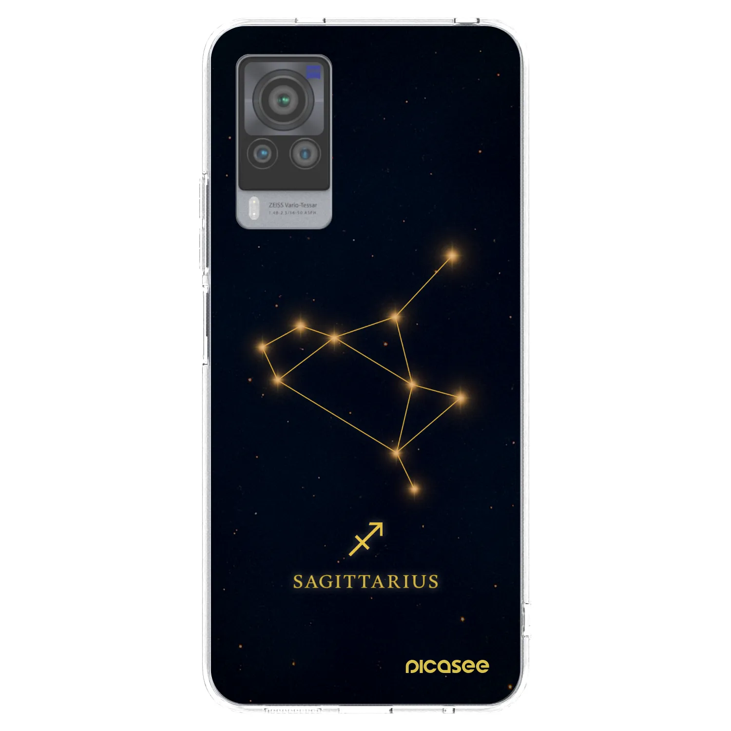 Picasee Vivo X60 Pro 5G Hülle - Transparentes Silikon - SAGITTARIUS