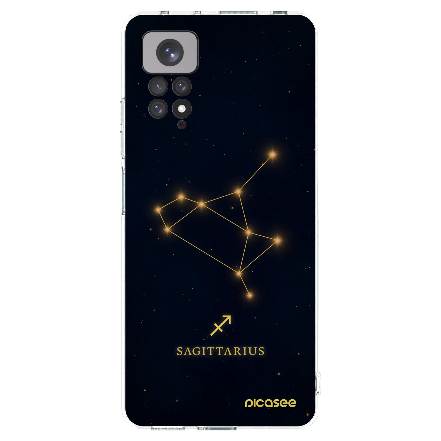 Picasee Xiaomi Redmi Note 11 Hülle - Transparentes Silikon - SAGITTARIUS