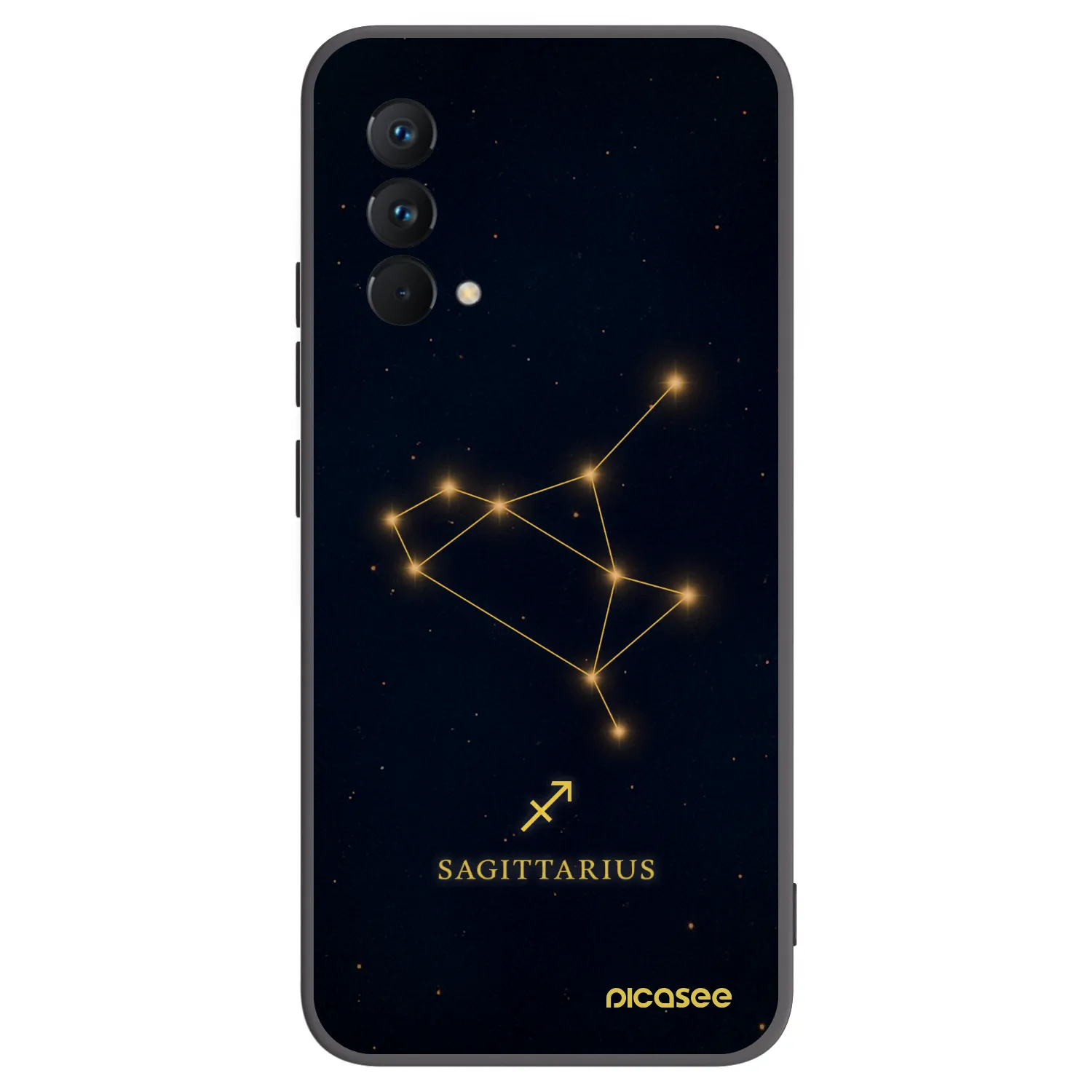 Picasee Realme GT Master Edition 5G Hülle - Schwarzes Silikon - SAGITTARIUS