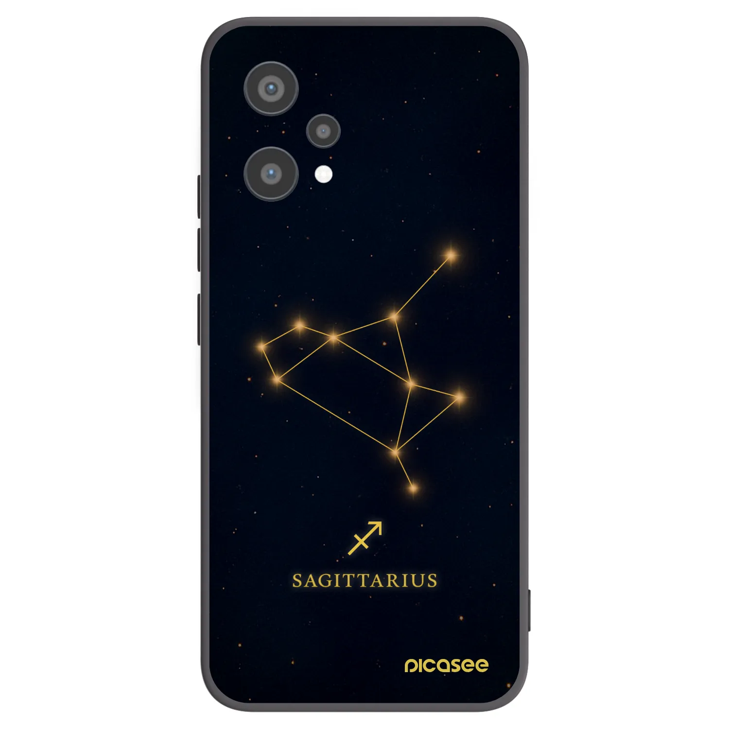 Picasee Realme 9 Pro 5G Hülle - Schwarzes Silikon - SAGITTARIUS