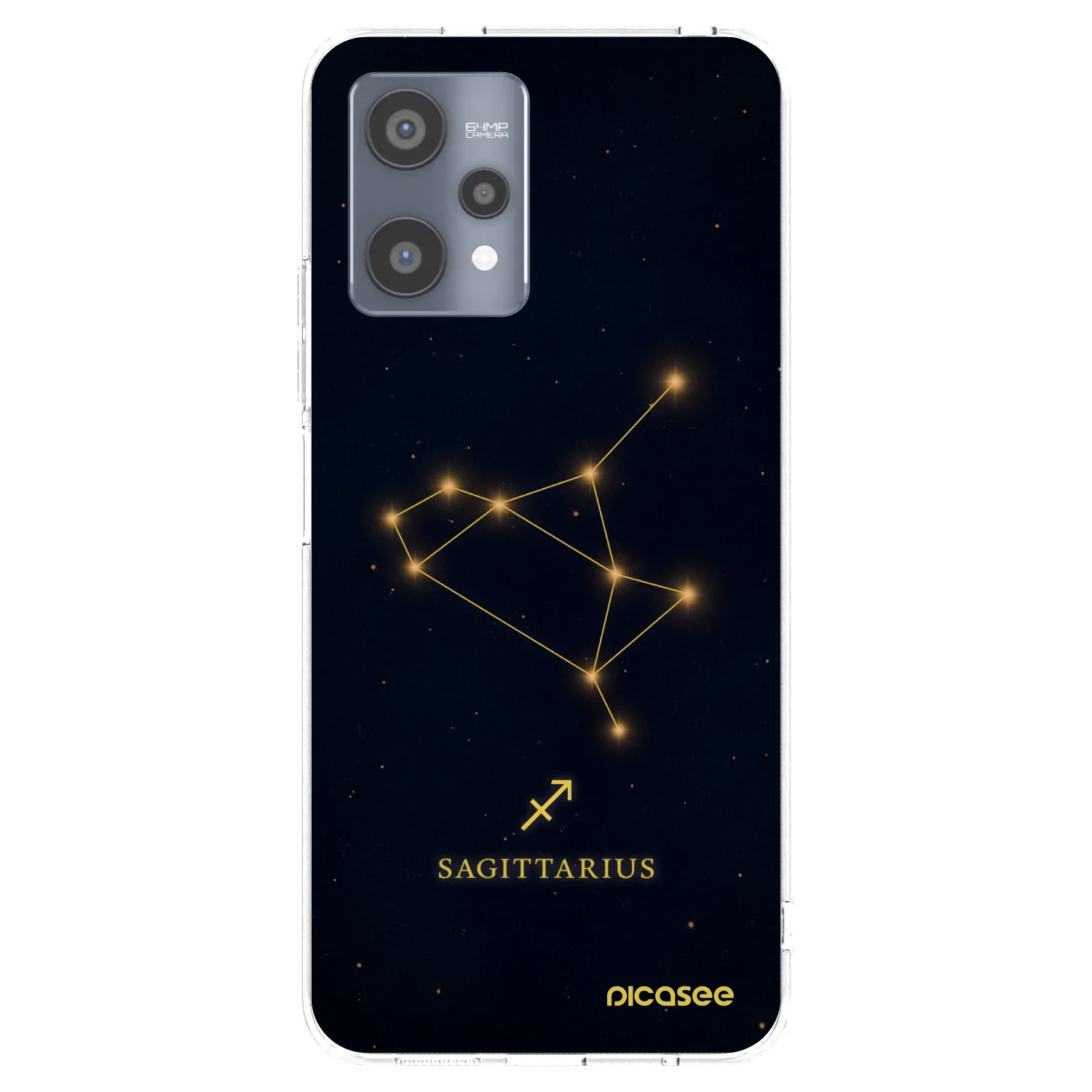 Picasee Realme 9 Pro 5G Hülle - Transparentes Silikon - SAGITTARIUS