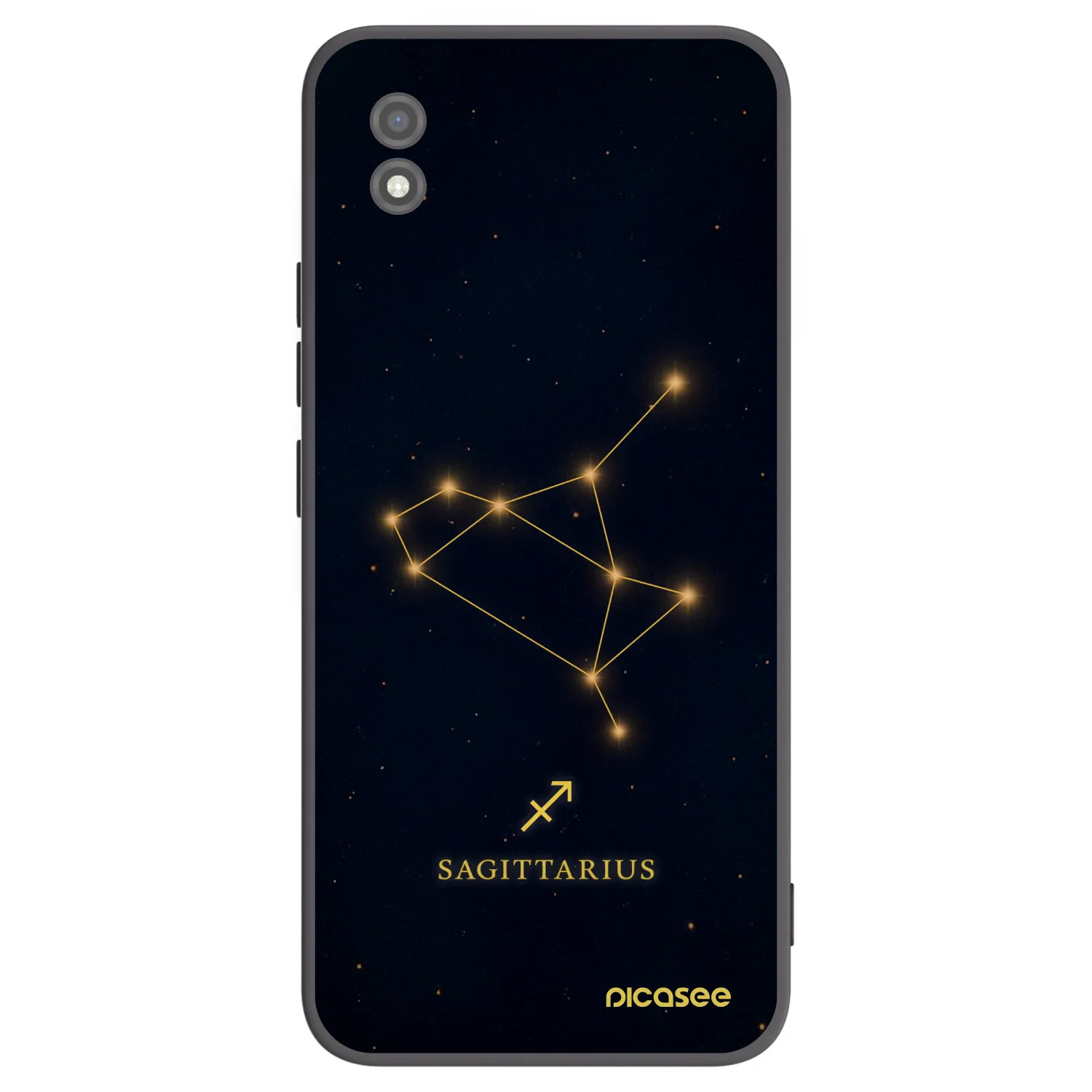 Picasee Realme C11 (2021) Hülle - Schwarzes Silikon - SAGITTARIUS