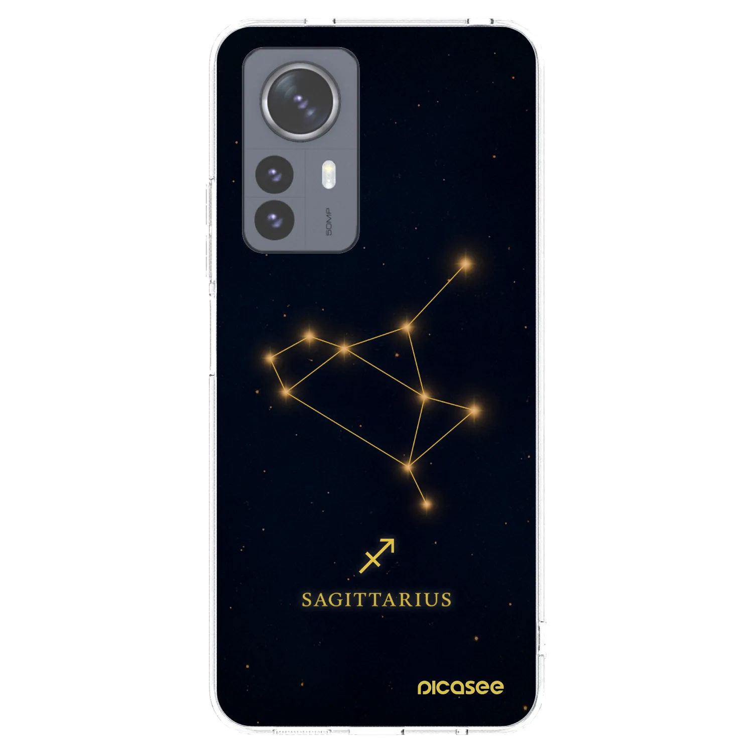 Picasee Xiaomi 12 Pro Hülle - Transparentes Silikon - SAGITTARIUS