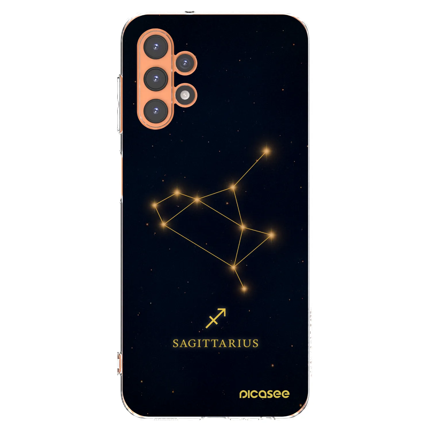 Picasee Samsung Galaxy A13 4G A135 Hülle - Transparentes Silikon - SAGITTARIUS