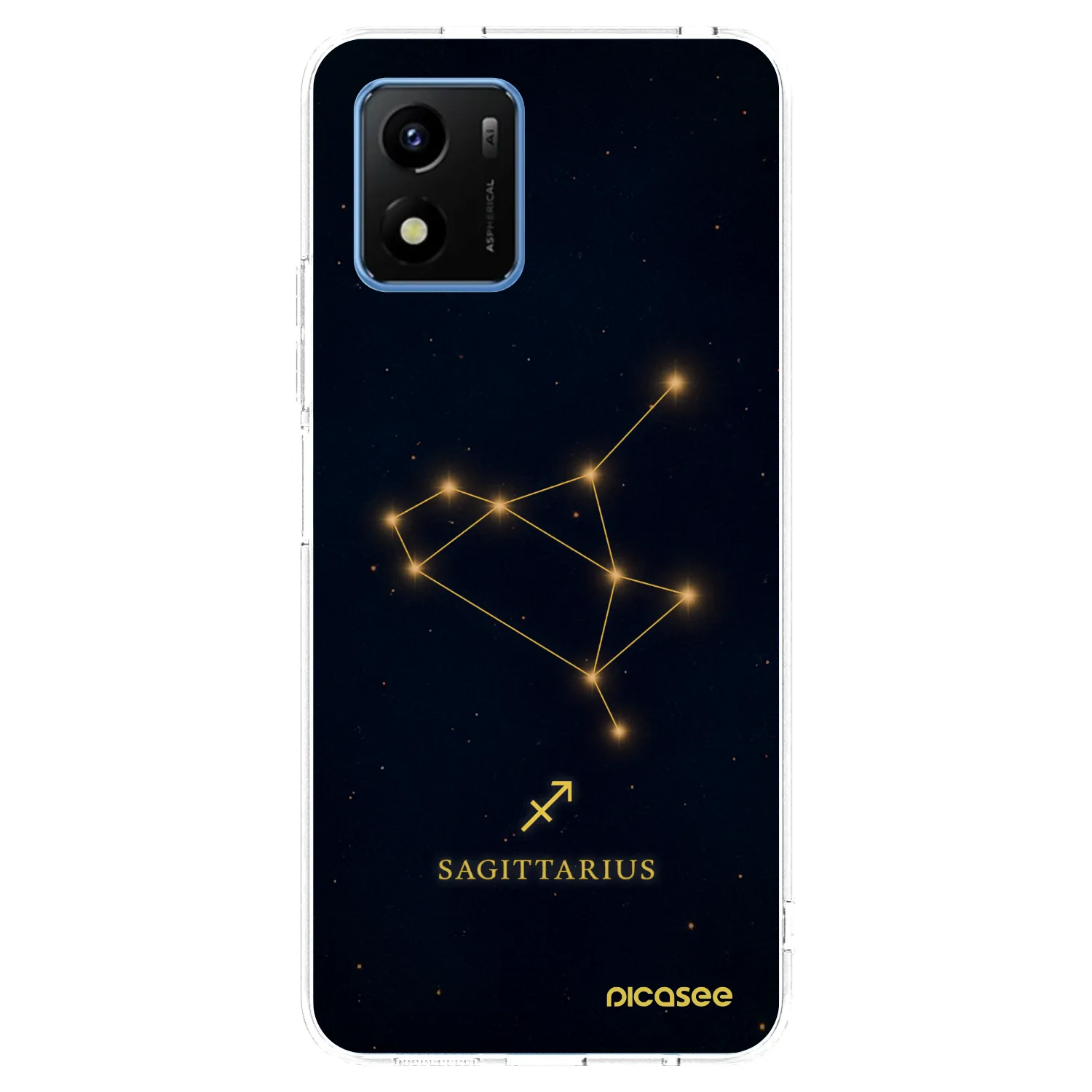 Picasee Vivo Y01 Hülle - Transparentes Silikon - SAGITTARIUS