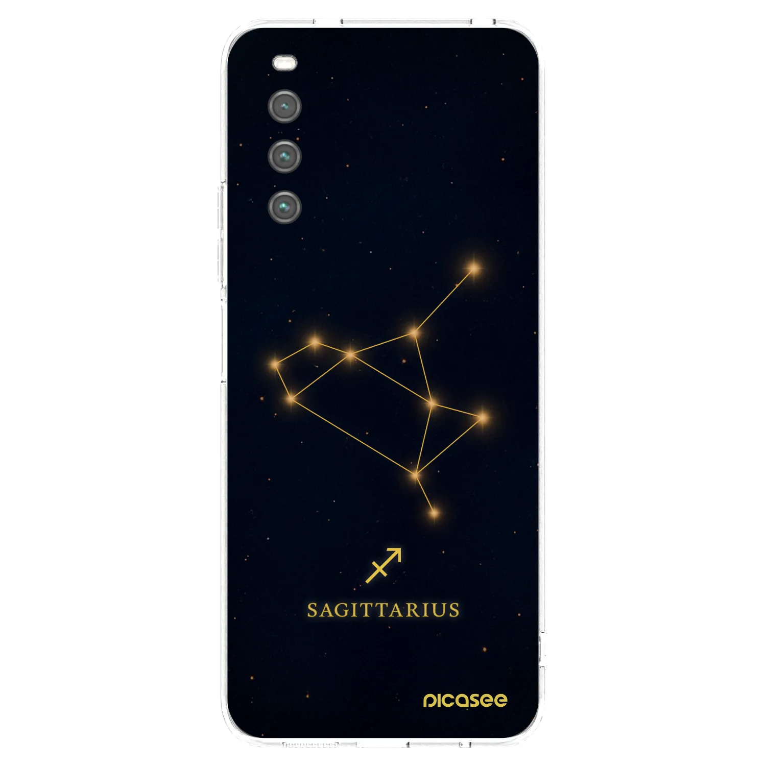 Picasee Sony Xperia 10 IV 5G Hülle - Transparentes Silikon - SAGITTARIUS