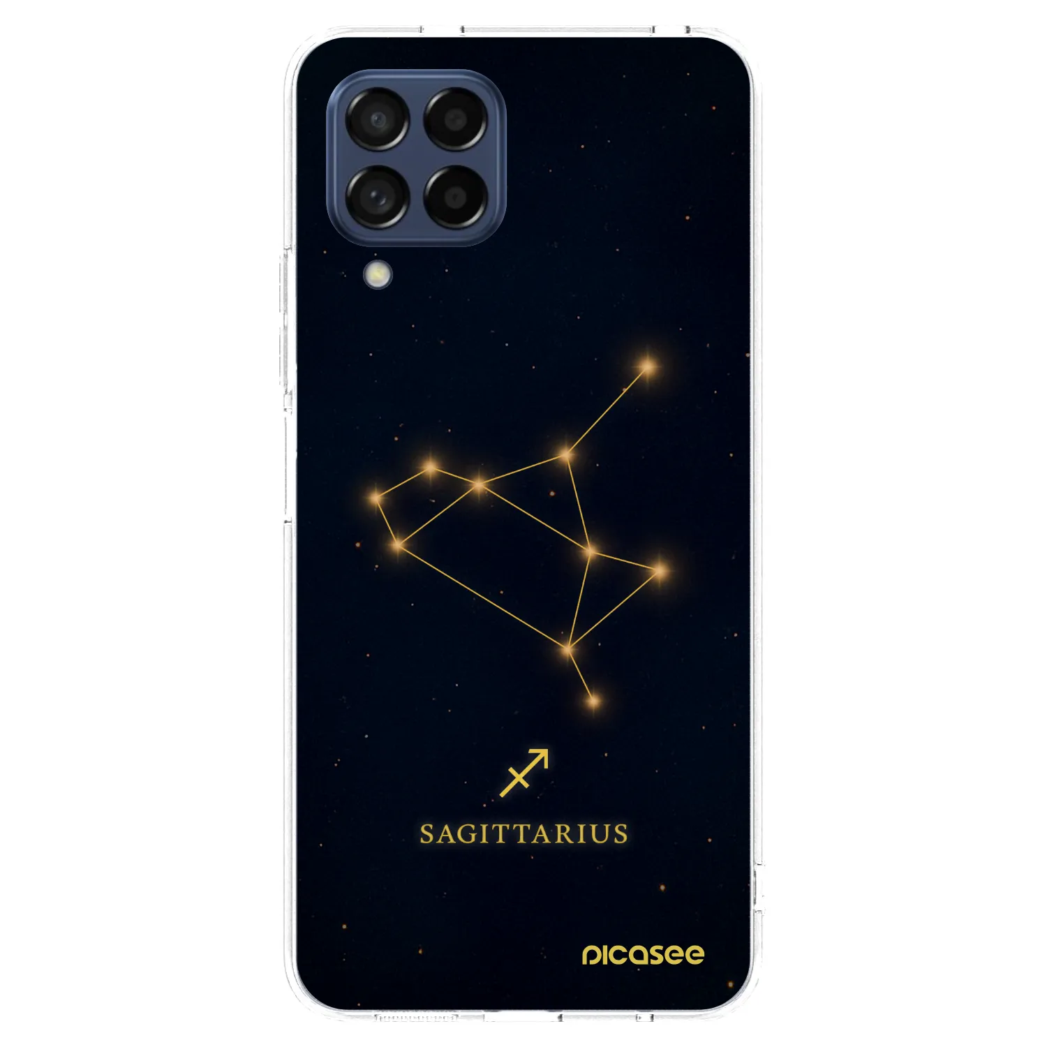 Picasee Samsung Galaxy M53 5G Hülle - Transparentes Silikon - SAGITTARIUS
