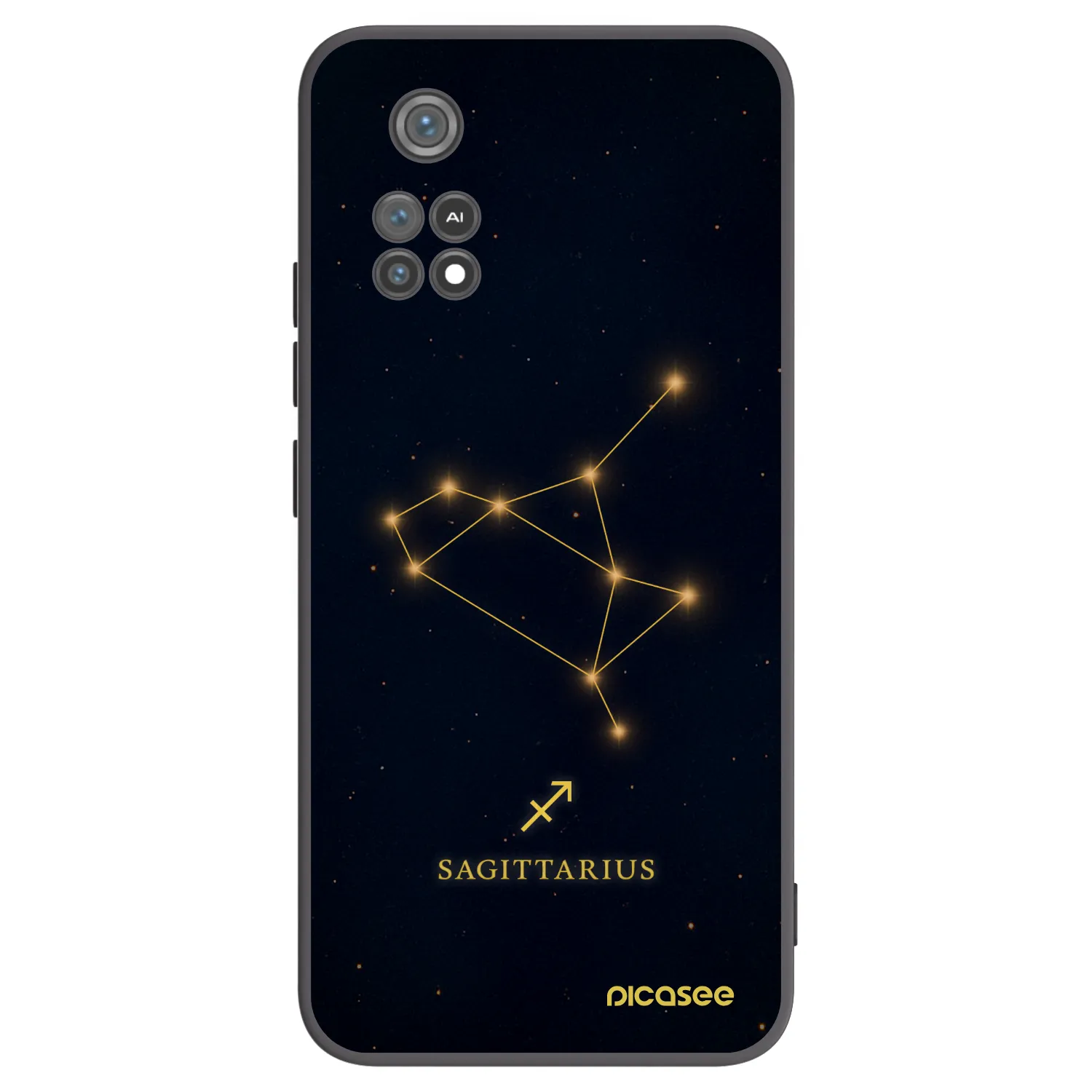 Picasee Xiaomi Poco M4 Pro Hülle - Schwarzes Silikon - SAGITTARIUS