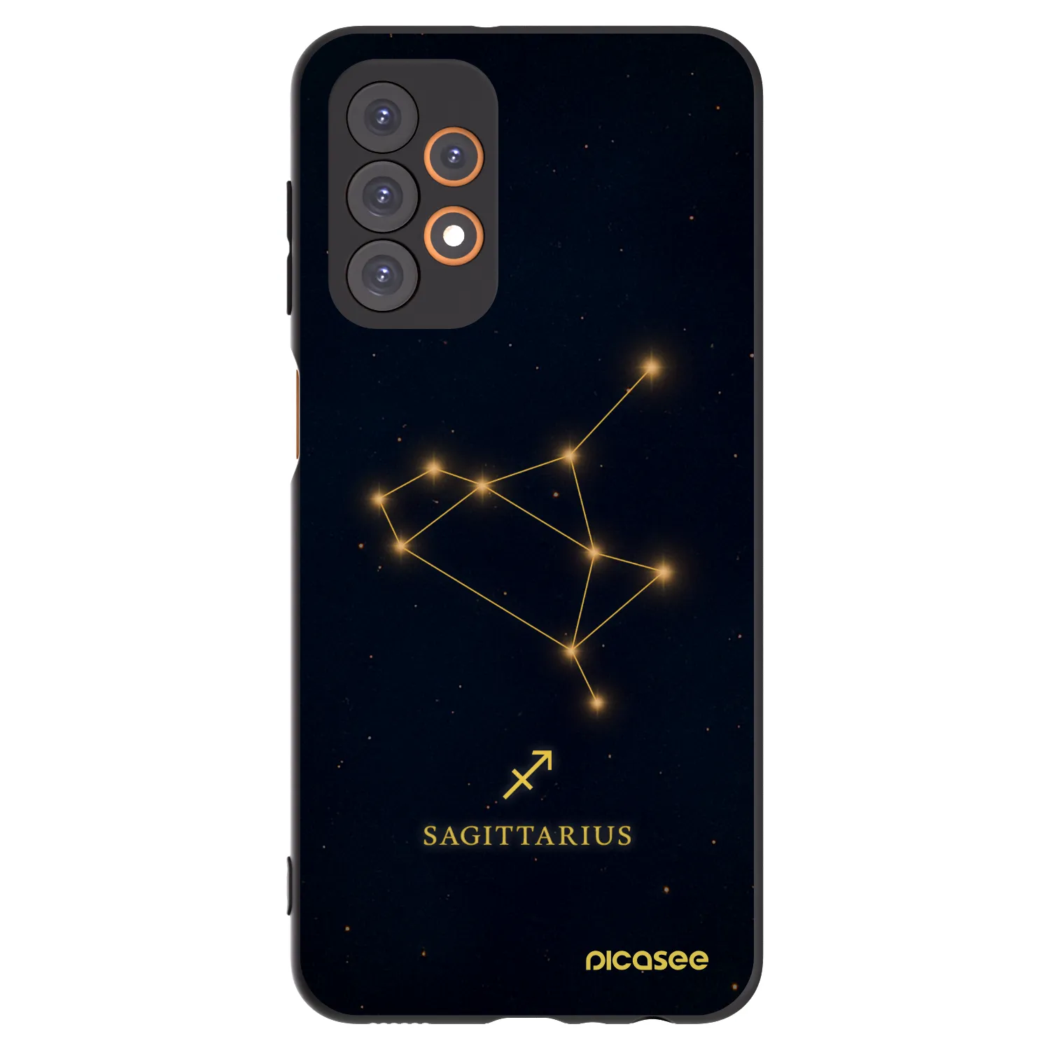 Picasee Samsung Galaxy A23 A235F 4G Hülle - Schwarzes Silikon - SAGITTARIUS