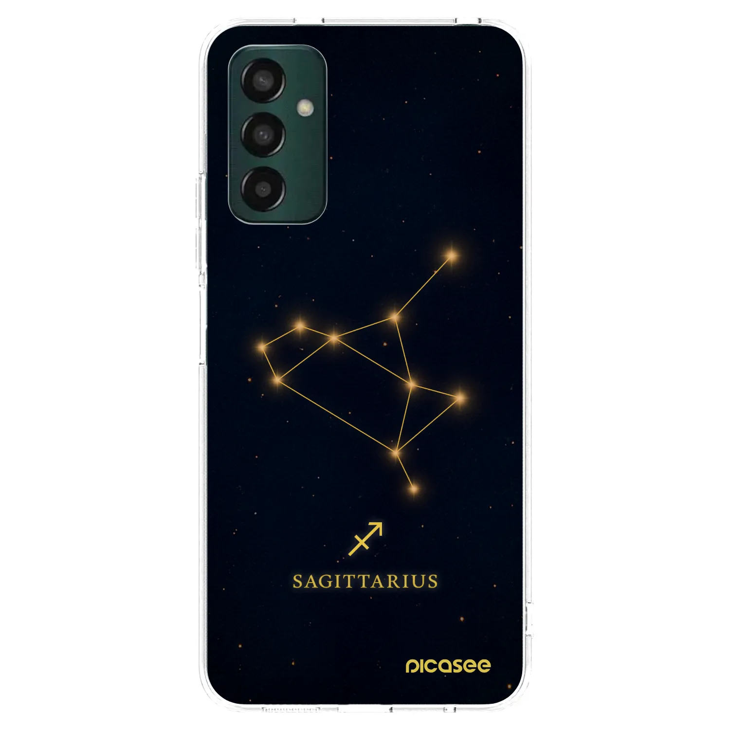 Picasee Samsung Galaxy M23 5G Hülle - Transparentes Silikon - SAGITTARIUS