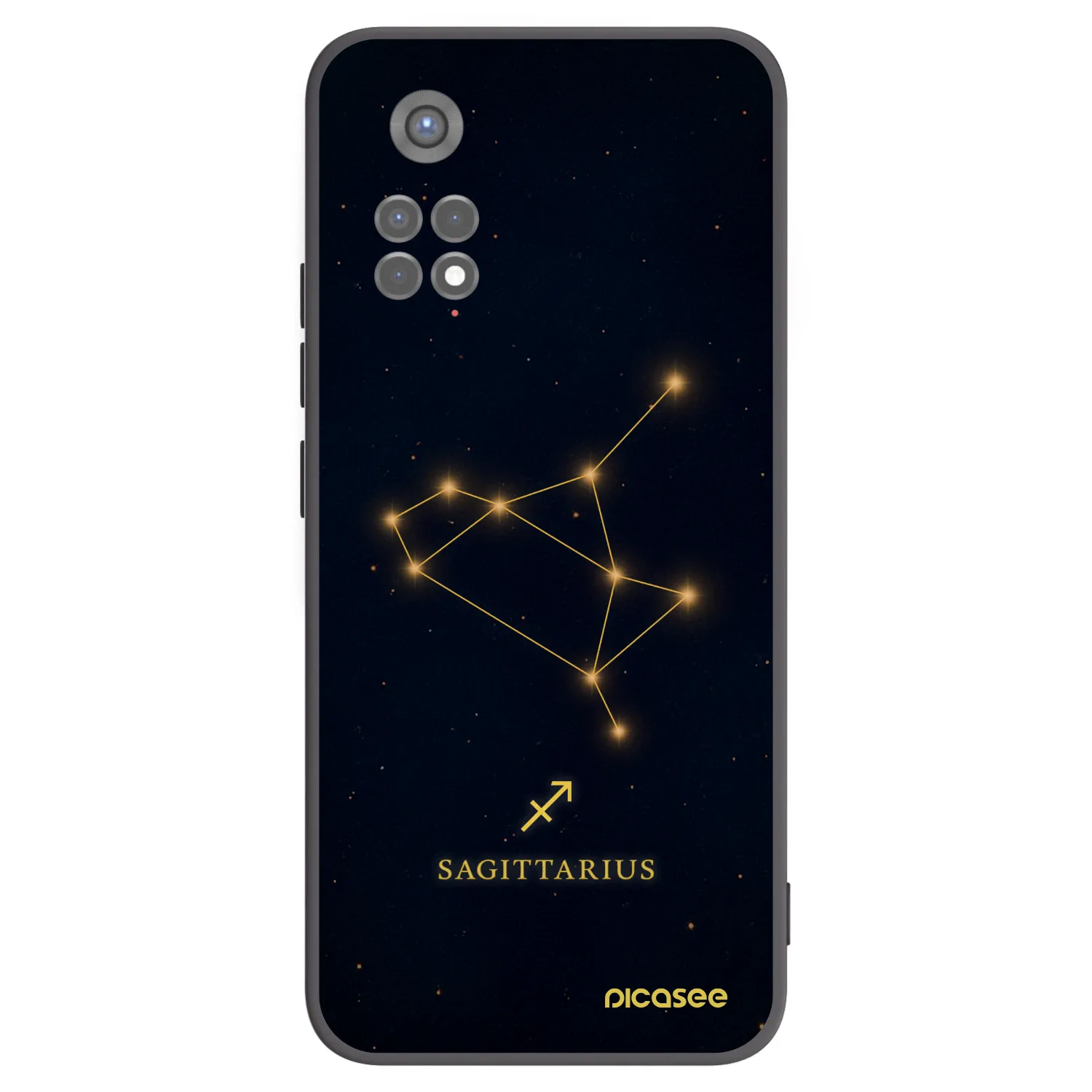 Picasee Xiaomi Redmi Note 11S 5G Hülle - Schwarzes Silikon - SAGITTARIUS