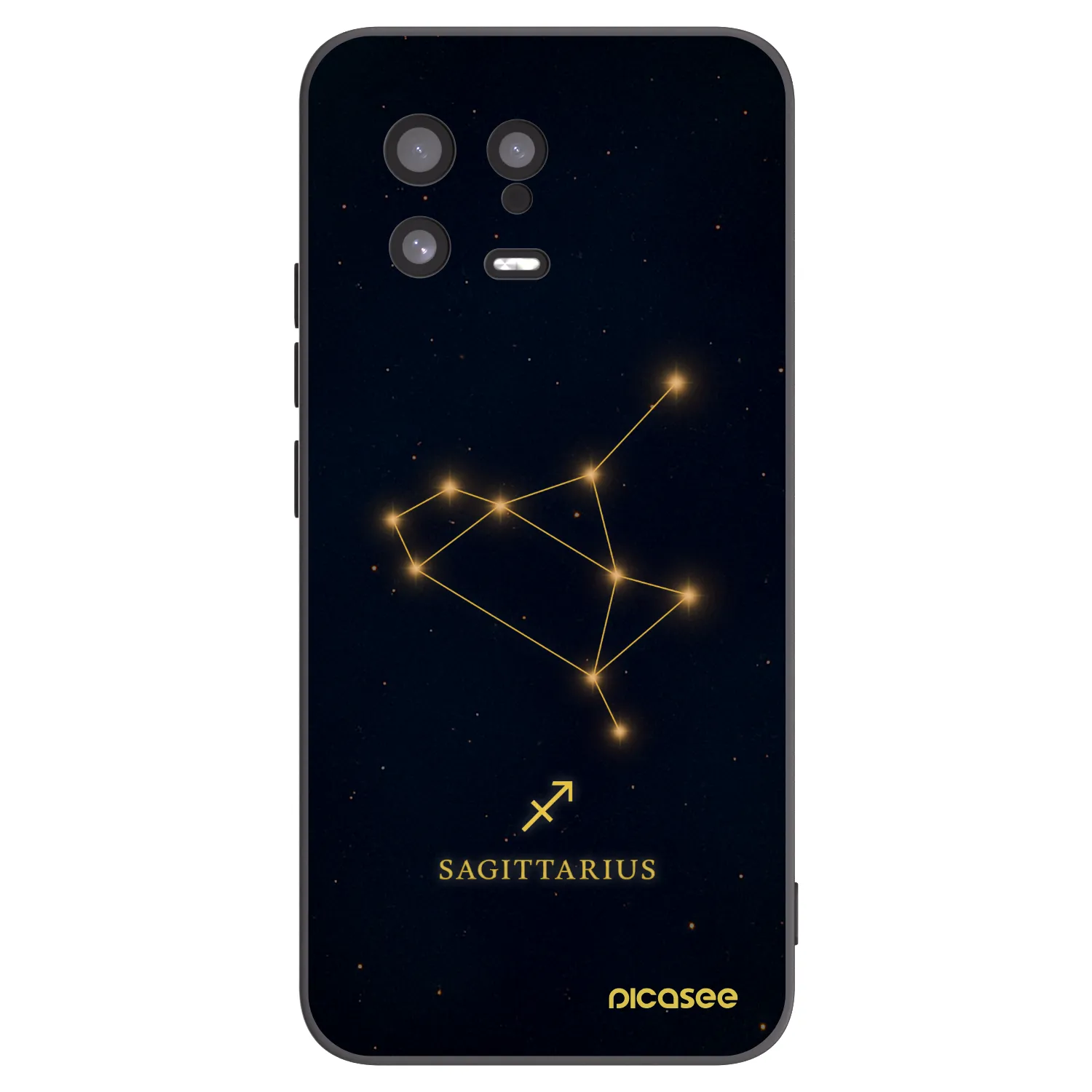 Picasee Xiaomi 13 Hülle - Schwarzes Silikon - SAGITTARIUS