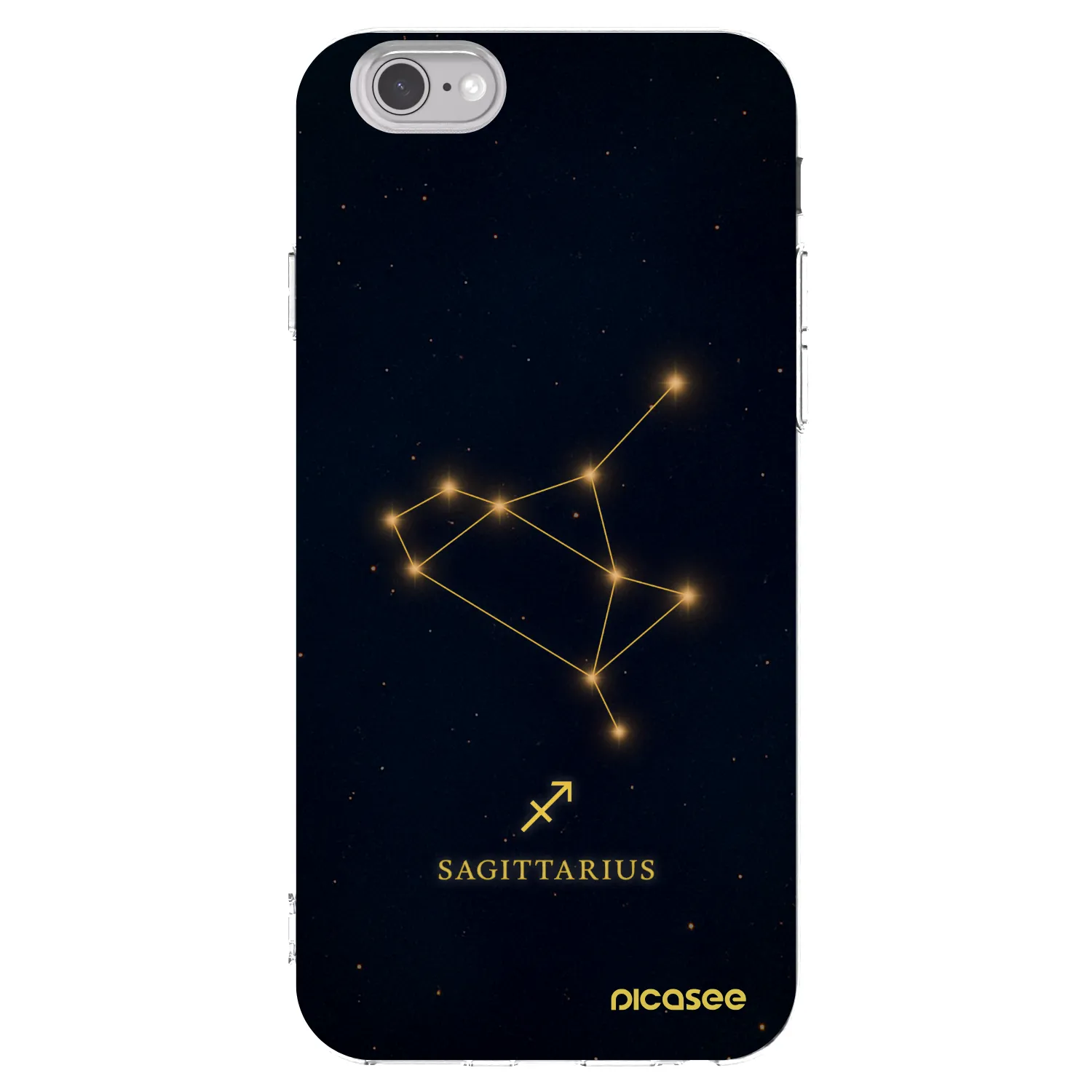 Picasee Apple iPhone 6/6S Hülle - Transparentes Silikon - SAGITTARIUS