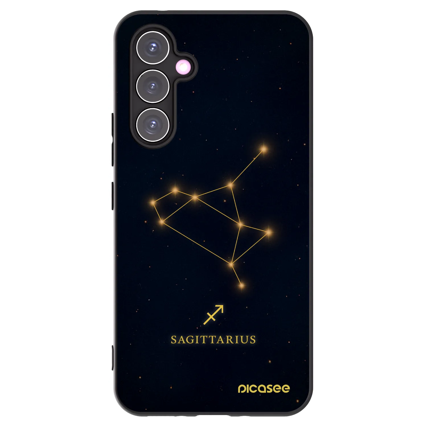Picasee Samsung Galaxy A54 5G A546B Hülle - Schwarzes Silikon - SAGITTARIUS