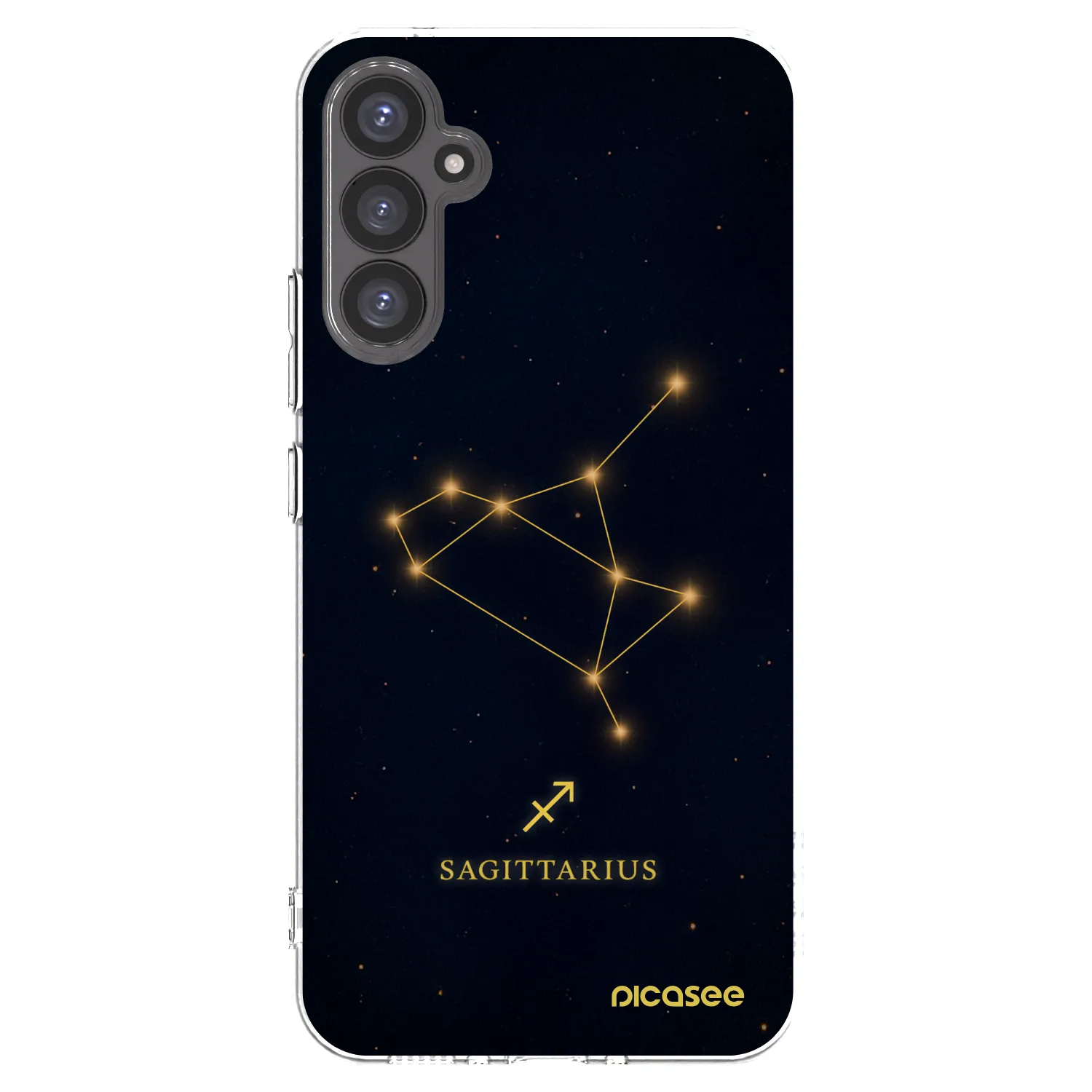Picasee Samsung Galaxy A34 5G A346B Hülle - Transparentes Silikon - SAGITTARIUS