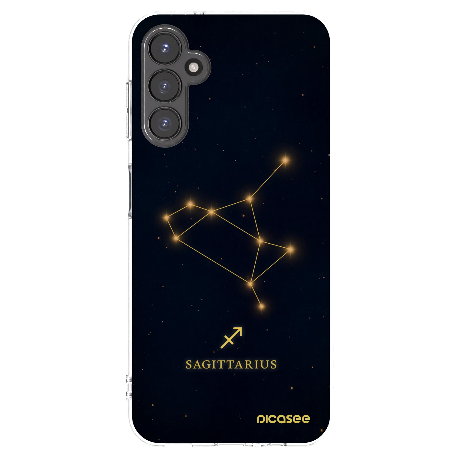 Picasee Samsung Galaxy A14 5G A146P Hülle - Transparentes Silikon - SAGITTARIUS