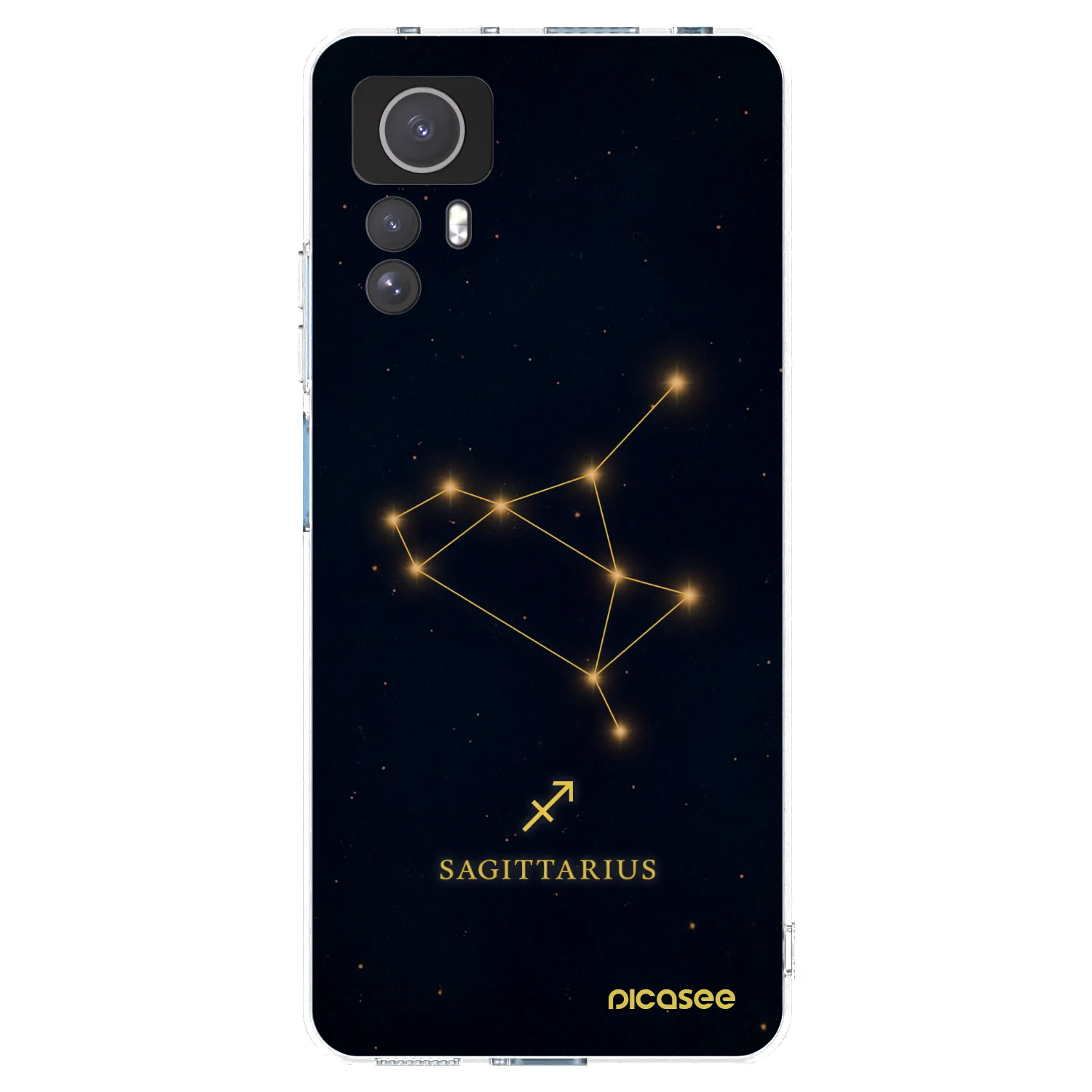 Picasee Xiaomi Redmi Note 12S Hülle - Transparentes Silikon - SAGITTARIUS