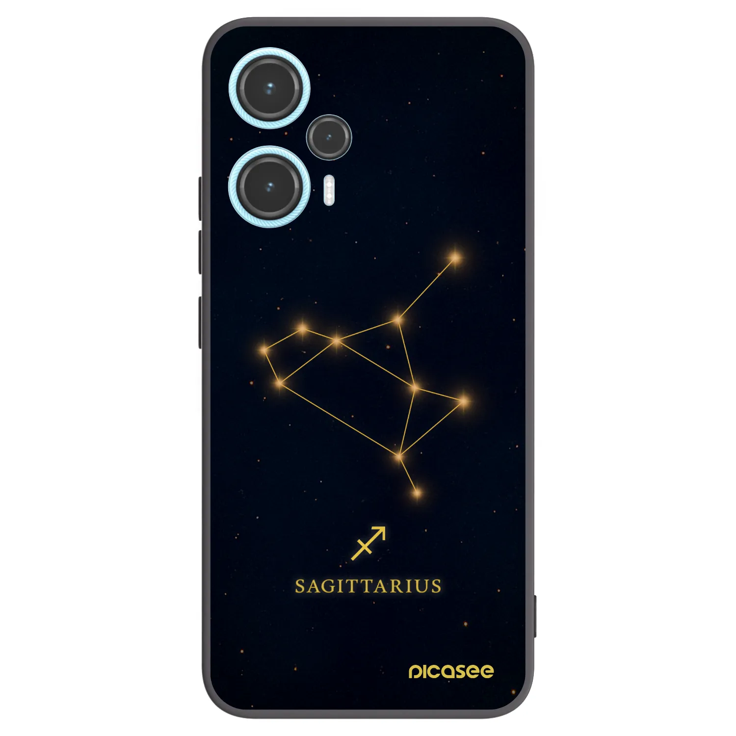Picasee Xiaomi Poco F5 Hülle - Schwarzes Silikon - SAGITTARIUS