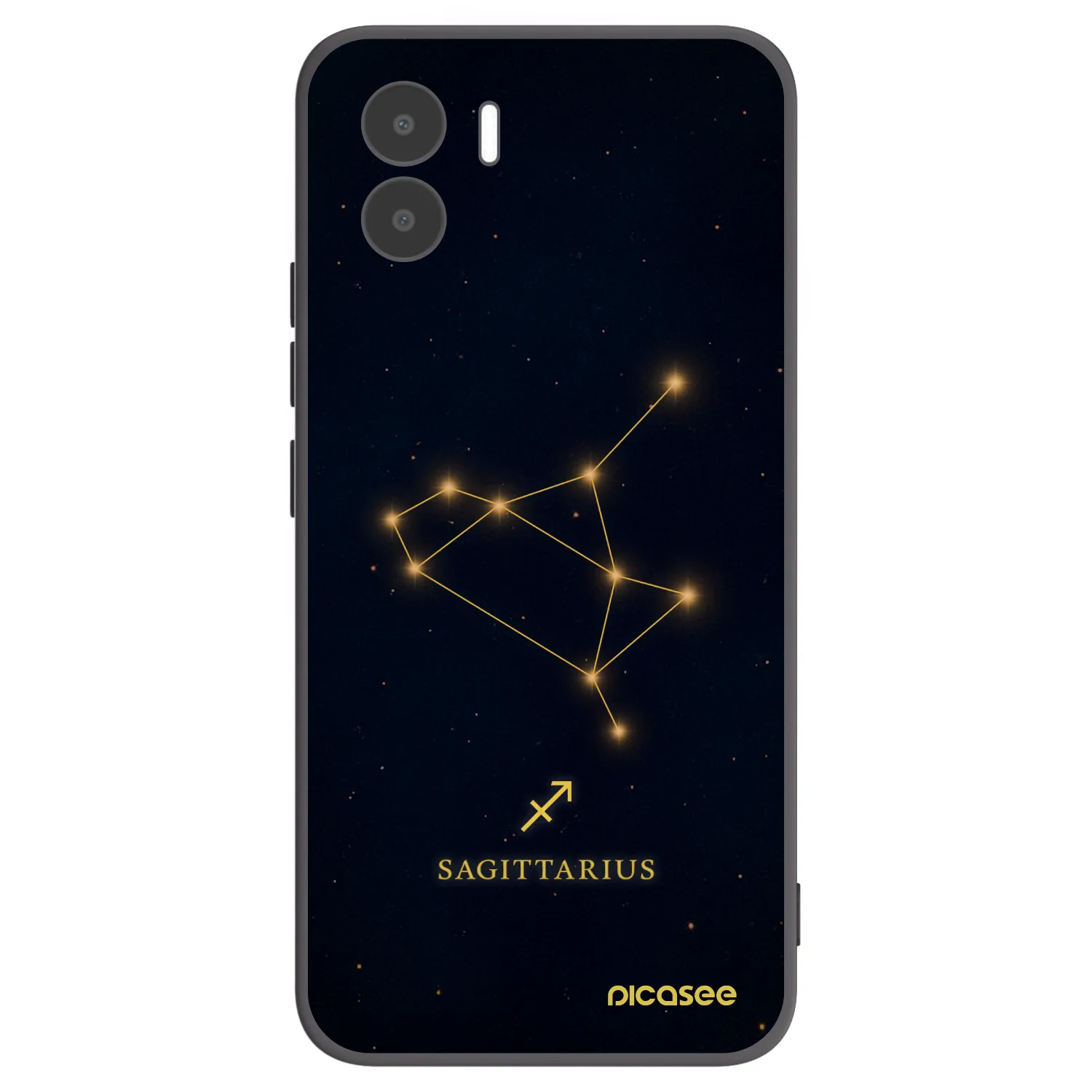 Picasee Xiaomi Redmi A2 Hülle - Schwarzes Silikon - SAGITTARIUS