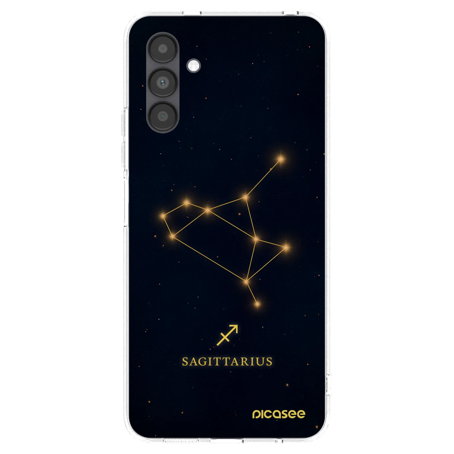 Picasee Samsung Galaxy A04s A047F Hülle - Transparentes Silikon - SAGITTARIUS