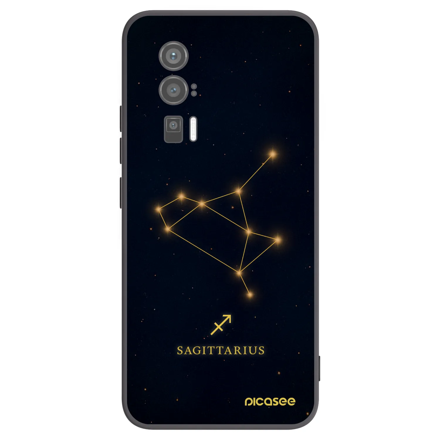 Picasee Xiaomi Poco F5 Pro 5G Hülle - Schwarzes Silikon - SAGITTARIUS
