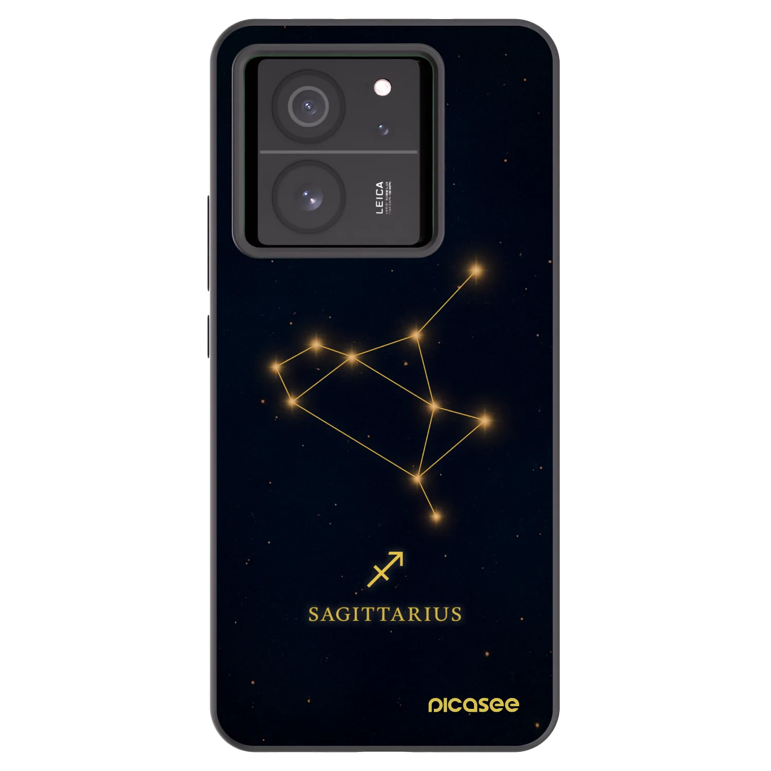 Picasee Xiaomi 13T Hülle - Schwarzes Silikon - SAGITTARIUS