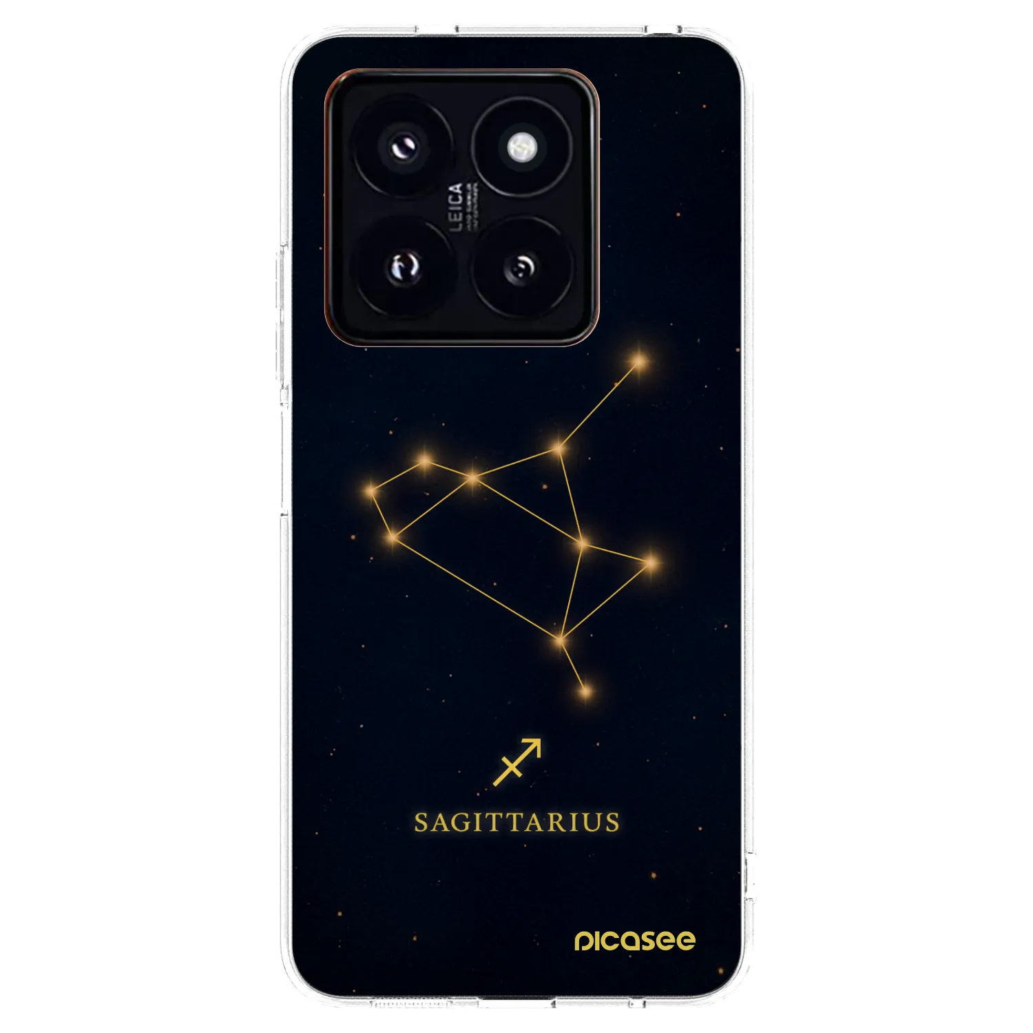 Picasee Xiaomi 14 Pro Hülle - Transparentes Silikon - SAGITTARIUS
