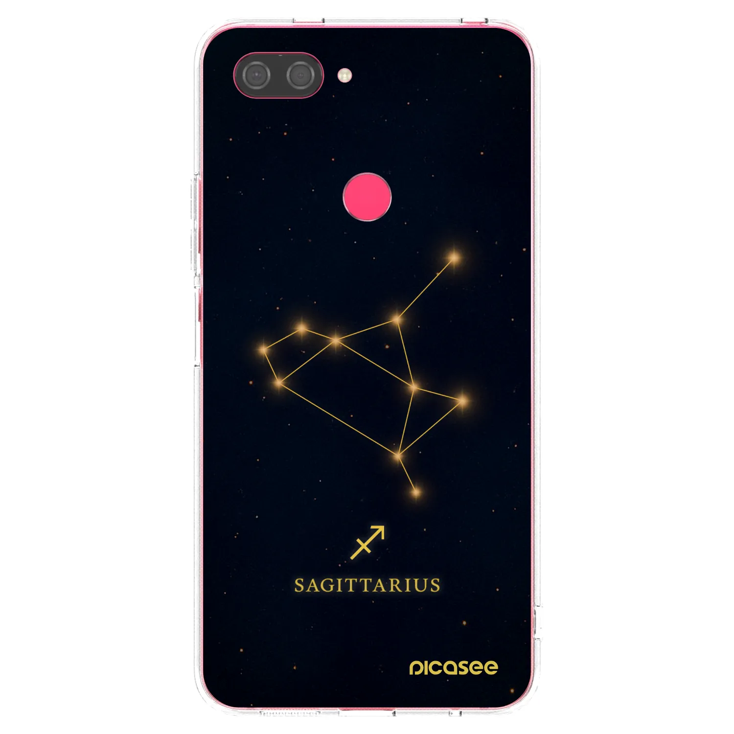 Picasee Xiaomi Mi 8 Lite Hülle - Transparentes Silikon - SAGITTARIUS