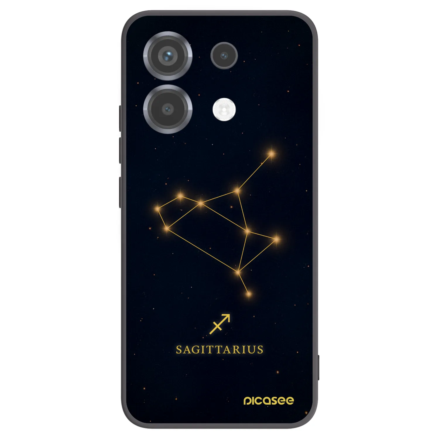 Picasee Xiaomi Poco X6 Hülle - Schwarzes Silikon - SAGITTARIUS