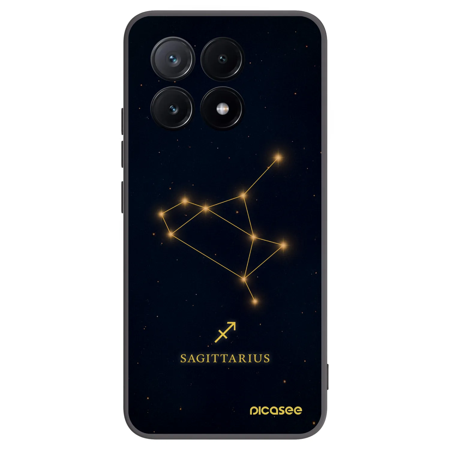 Picasee Xiaomi Poco X6 Pro Hülle - Schwarzes Silikon - SAGITTARIUS