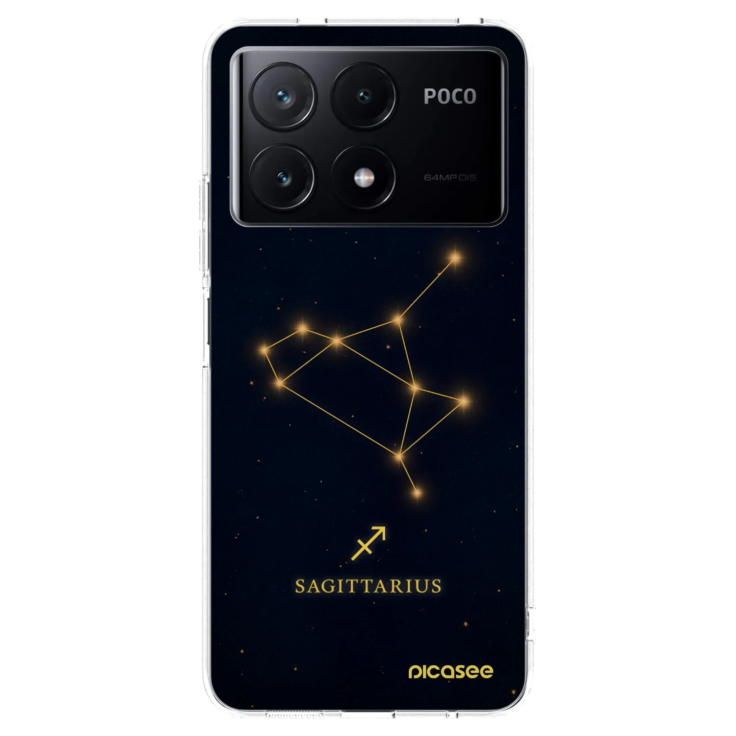 Picasee Xiaomi Poco X6 Pro Hülle - Transparentes Silikon - SAGITTARIUS